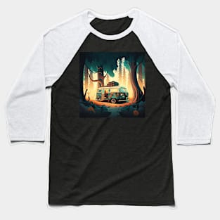 Camping Adventure in the Forest Baseball T-Shirt